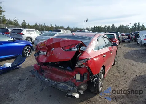 2018 Hyundai Sonata Sport z USA, uszkodzony, nr VIN 5NPE34AF0JH639040
